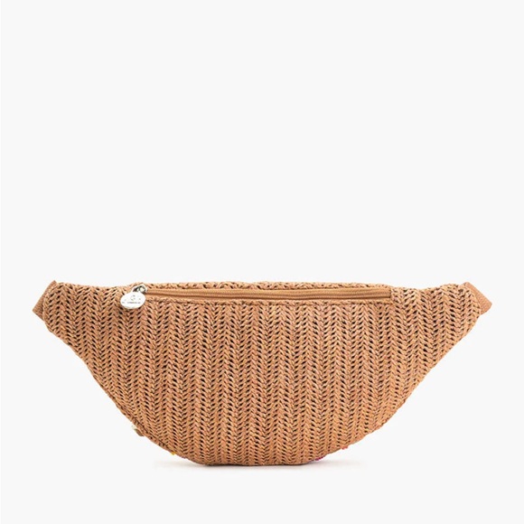 NWT MAKE LEMONADE RAFFIA EMBELLISHED
FANNY SLING BAG - Picture 3 of 4